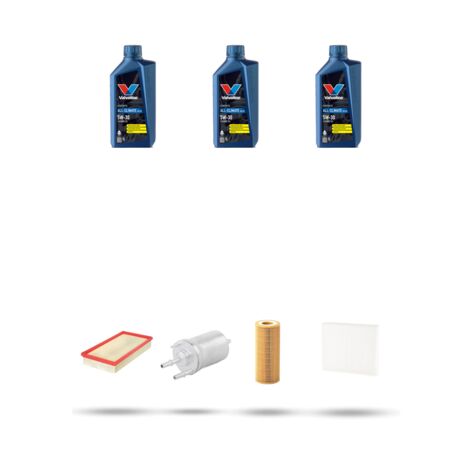 Kit tagliando 4 FILTRI e 3L OLIO compatibile con Vw POLO IV (9N) 1.2 12v 47kw Dal 2001 al 2007 (1/5)