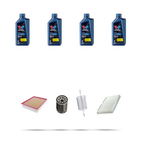 Kit tagliando 4 FILTRI e 4L OLIO compatibile con Peugeot 307 2.0 16V 100kw dal 2003 (1/5)