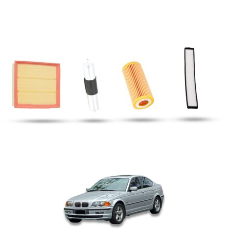 Kit Tagliando 4 filtri compatibile con BMW Serie 3 (E46) 320i ci 125kw dal 2000 (1/5)