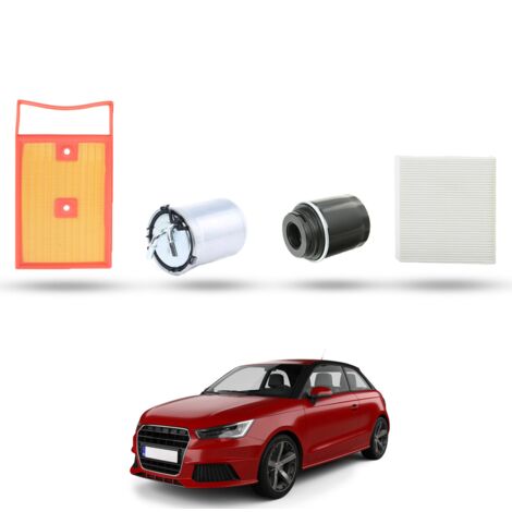 Kit Tagliando 4 filtri compatibile con Audi A1 (8X1,8XK) 1.4 tdi 66kw dal 2014