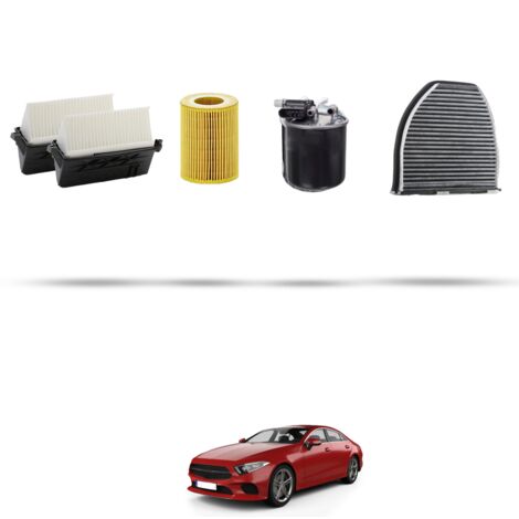 Kit tagliando 4 filtri compatibile con Mercedes CLS (C218) 350CDI 185kw Dal 2012 (1/5)