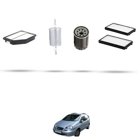 Kit tagliando 4 filtri compatibile con Chevrolet Rezzo 1.6 16v 77Kw dal 2000 (1/5)
