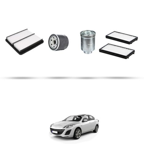 Kit tagliando 4 filtri compatibile con Mazda 3 (BL) 2.2 CD 110kw dal 2010 (1/5)