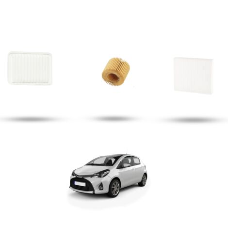 Kit tagliando 3 filtri compatibile con Toyota Yaris III (XP13) 1.5 82kw Dal 2017 (1/4)