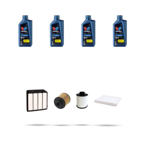 Kit tagliando 4 FILTRI e 4L OLIO compatibile con Suzuki Sx4 S-Cross 1.4T 103kw Dal 2016 (1/5)