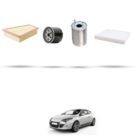 Kit tagliando 4 filtri compatibile con Renault Megane III 1.5 DCI FAP 81kw dal 2009 (1/5)