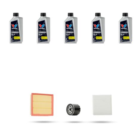 Kit tagliando 3 FILTRI e 5L OLIO compatibile con Audi Q3 (F3B,F3N) 1.5 35 TFSI 110kw dal 2018 (1/4)