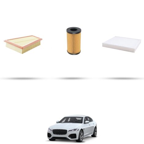 Kit tagliando 3 filtri compatibile con Jaguar XF (x260) 2.0 d 132kw dal 2015 (1/4)