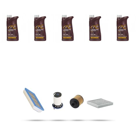 Kit tagliando 4 FILTRI e 5L OLIO compatibile con Fiat Tipo II 1.6 D 96kw dal 2020 (1/5)