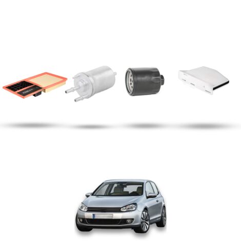 Kit tagliando 4 filtri compatibile con Vw Golf VI (5K15,5J5,5M1,517,521 1.4 59kw Dal 2008 (1/5)