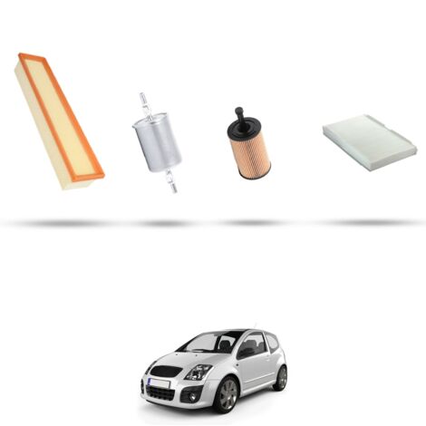 Kit tagliando 4 filtri compatibile con Citroen C2 1.6 16v vtr 80kw dal 2003 al 2010 (1/5)