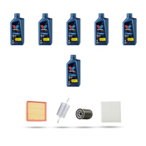 Kit tagliando 4 FILTRI e 6L OLIO compatibile con Audi A6 (C5) 2.4 30v 125kw dal 2001 (1/5)