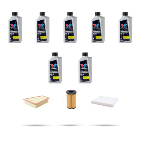 Kit tagliando 3 FILTRI e 7L OLIO compatibile con Jaguar XF (x260) 2.0 147kw dal 2017 (1/5)