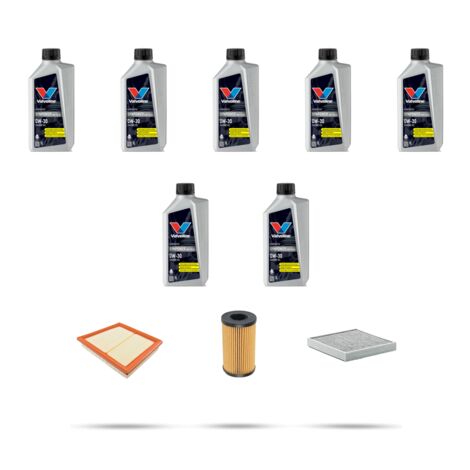 Kit tagliando 3 FILTRI e 7L OLIO compatibile con Jaguar E-Pace (X540) 2.0 221kw dal 2017 (1/5)