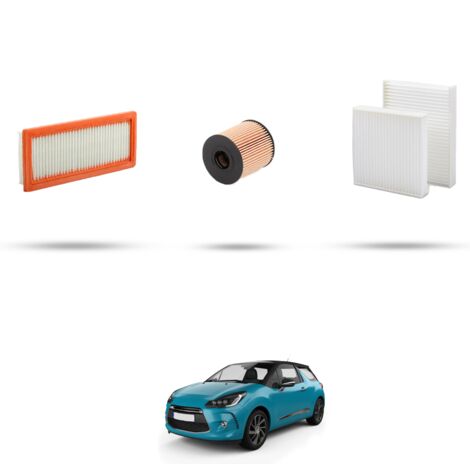 Kit tagliando 3 filtri compatibile con Citroen Ds3 1.6 Thp 121kw dal 2014 (1/4)