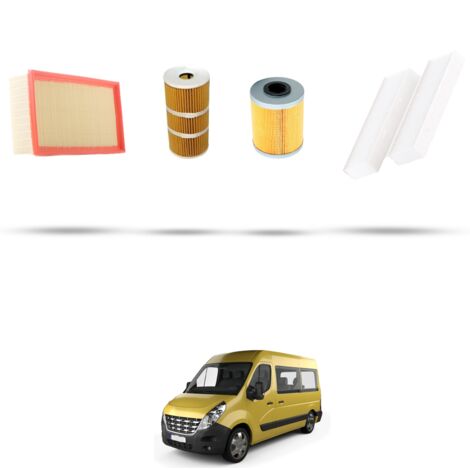 Kit tagliando 4 filtri compatibile con Renault Master IV 2.3 dCI 92kw 2010 (1/5)