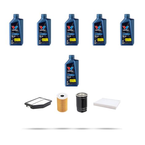 Kit tagliando 4 FILTRI e 6L OLIO compatibile con Kia Cee D II (FD) 1.6 CRDI 100kw dal 2015 (1/5)