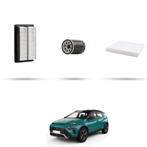 Kit tagliando 3 filtri compatibile con Hyundai Bayon 1.0 T-GDI 48v Hybrid 74kw dal 2021 (1/4)