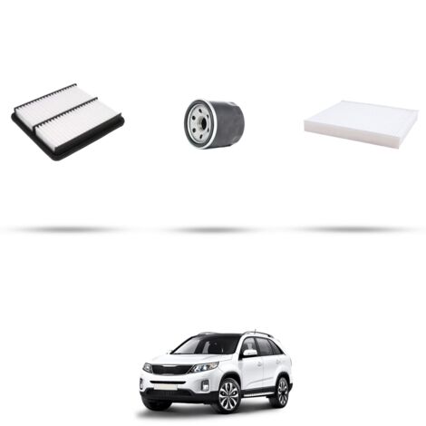 Kit tagliando 3 filtri compatibile con Kia Sorento II (XM) 2.4 VVT 128kw dal 2009 (1/4)