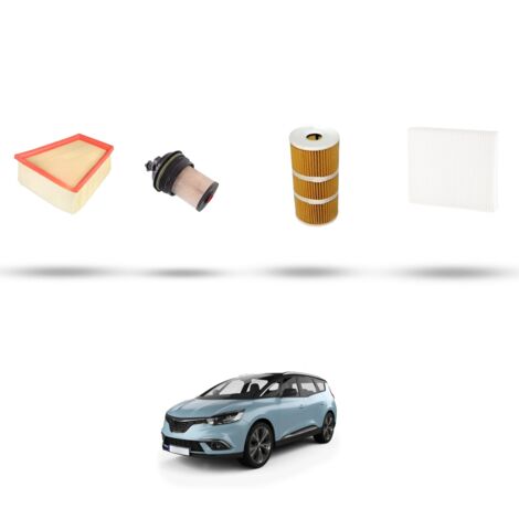 Kit tagliando 4 filtri compatibile con Renault Scenic IV / Grand Scenic 1.6 Dci 96kw Dal 2016 (1/5)