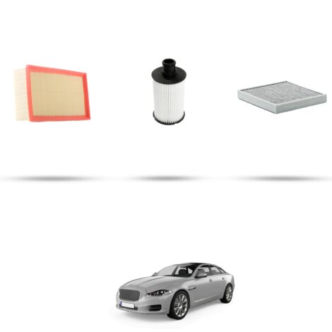 Kit tagliando 3 filtri compatibile con Jaguar XJ (X351) 5.0 v8 405kw dal 2010 (1/4)