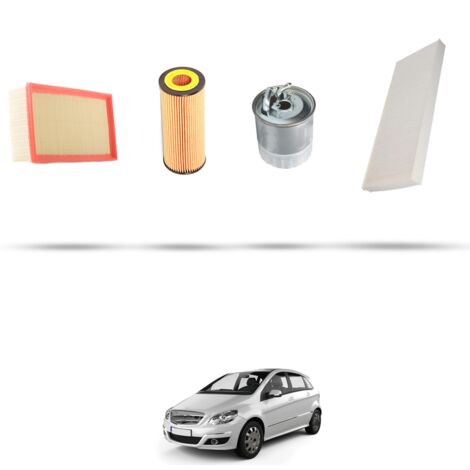 Kit tagliando 4 filtri compatibile con Mercedes Classe B (W245) B200 CDI 103kw Dal 2005 al 2011 (1/5)