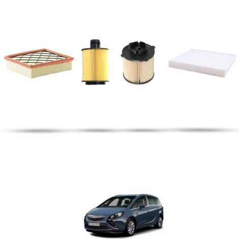 Kit tagliando 4 filtri compatibile con Opel Zafira C Tourer 2.0 CDTI 121kw dal 2011 (1/5)