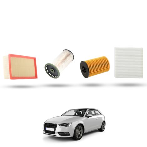 Kit Tagliando 4 filtri compatibile con Audi A3 (8V1,8VK) 2.0 TDI 100kw dal 2013