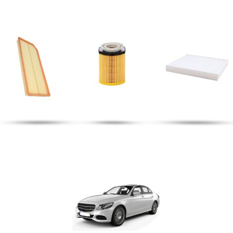 Kit tagliando 3 filtri compatibile con Mercedes Classe C (W205,S205,C205) 200 EQ 135kw Dal 2018 (1/4)