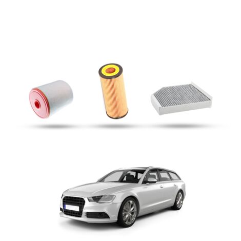 Kit Tagliando 3 filtri compatibile con Audi A6 (C7) 2.8 tfsi 162kw dal 2014 (1/4)