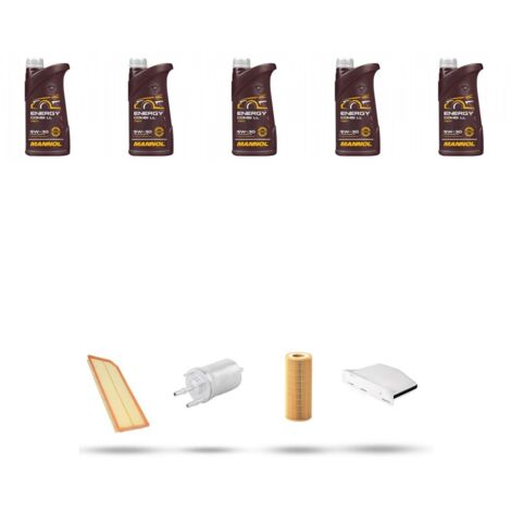 Kit tagliando 4 FILTRI e 5L OLIO compatibile con Seat Leon II (1P1) 2.0 TFSI FR 147kw dal 2006 al 2009 (1/5)
