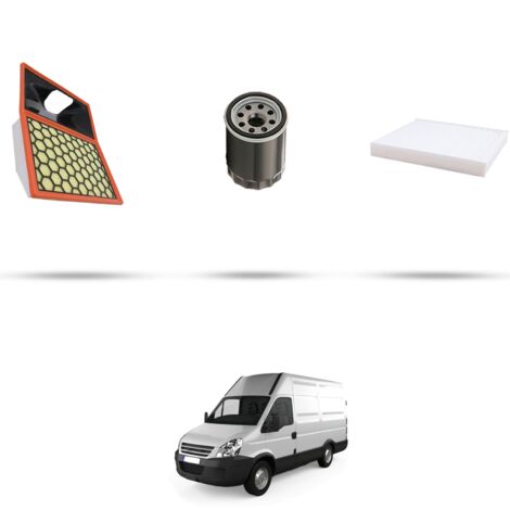 Kit tagliando 3 filtri compatibile con Iveco Daily IV 40C 14 3.0 CNG 100kw dal 2009 (1/4)