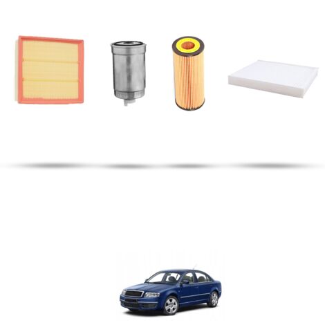 Kit tagliando 4 filtri compatibile con Skoda Superb I (3U) 1.9 TDI 74kw Dal 2001 (1/5)