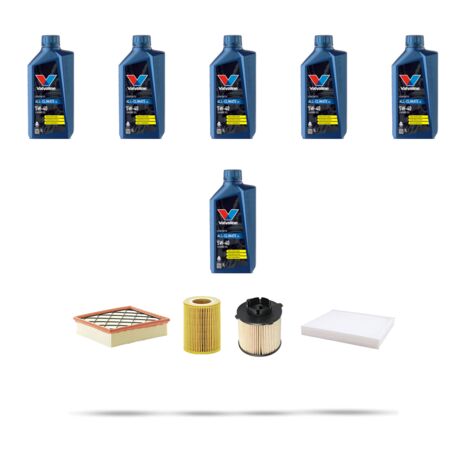 Kit tagliando 4 FILTRI e 6L OLIO compatibile con Opel Meriva B 1.7 CDTI 96kw dal 2010 (1/5)