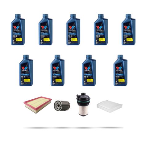 Kit tagliando 4 FILTRI e 9L OLIO compatibile con Ford Transit Custom 2.0 EcoBlue mHEV 96kw dal 2019 (1/5)