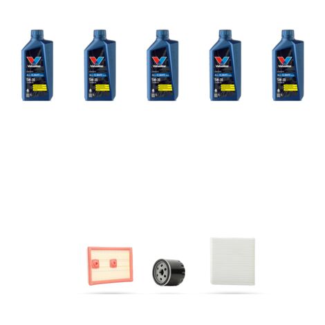 Kit tagliando 3 FILTRI e 5L OLIO compatibile con Audi A3 (8V1,8VK) 1.4 TFSI 8v 103kw dal 2012 (1/4)