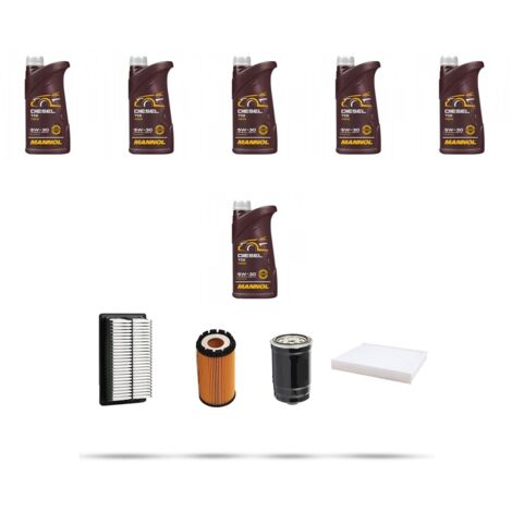 Kit tagliando 4 FILTRI e 6L OLIO compatibile con Hyundai Tucson 2.0 CRDI 110kw dal 2009 (1/5)