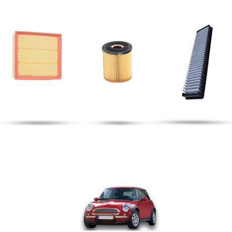 Kit tagliando 3 filtri compatibile con Mini Cooper 1.6 S 120kw dal 2002 (1/4)