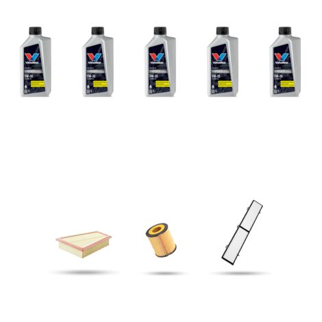 Kit tagliando 3 FILTRI e 5L OLIO compatibile con Bmw x1 (E84) 20ix 135kw dal 2011 (1/5)