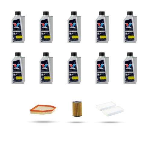 Kit tagliando 3 FILTRI e 10L OLIO compatibile con Bmw serie 6 (F06GC) M6 412kw dal 2013 (1/4)