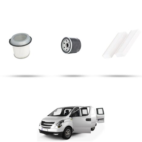 Kit tagliando 3 filtri compatibile con Hyundai H1 Starex 2.4 82kw dal 1997 (1/4)