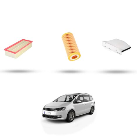 Kit tagliando 3 filtri compatibile con Vw Sharan II (7N) 2.0 TSI 162kw Dal 2015 (1/4)