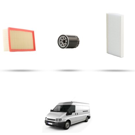 Kit tagliando 3 filtri compatibile con Ford Transit 2000 2.3 Bifuel 105kw dal 2001 (1/4)
