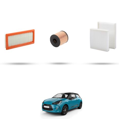 Kit tagliando 3 filtri compatibile con Citroen DS3 1.6 16v 152kw dal 2010 (1/4)
