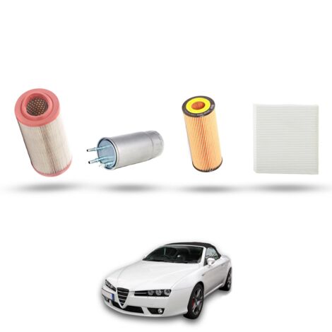 Kit Tagliando 4 filtri compatibile con Alfa Romeo Spider (939) 2.4 jtdm 20v 154kw dal 2008 (1/5)