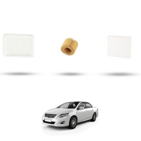 Kit tagliando 3 filtri compatibile con Toyota Corolla X (E14/E15) 1.6 16v 91kw Dal 2007 (1/4)