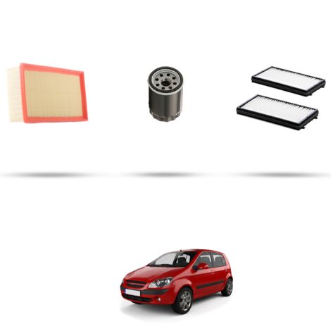 Kit tagliando 3 filtri compatibile con Hyundai Getz 1.1 49kw dal 2005 (1/4)
