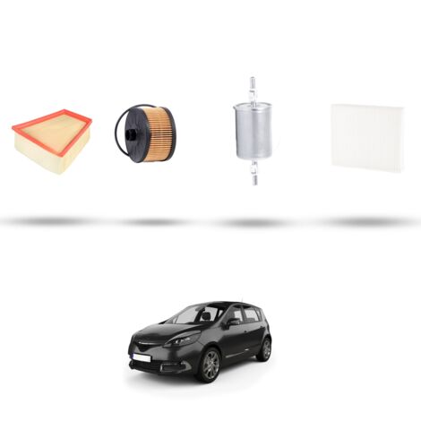 Kit tagliando 4 filtri compatibile con Renault Scenic III / Grand Scenic (JZ16) 1.2 TCE 85kw Dal 2012 (1/5)