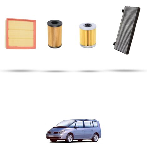 Kit tagliando 4 filtri compatibile con Renault Espace IV 2.2 Dci 102kw dal 2006 (1/5)