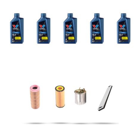 Kit tagliando 4 FILTRI e 5L OLIO compatibile con Mercedes A (W168) 170 CDI 66kw dal 1998 (1/5)